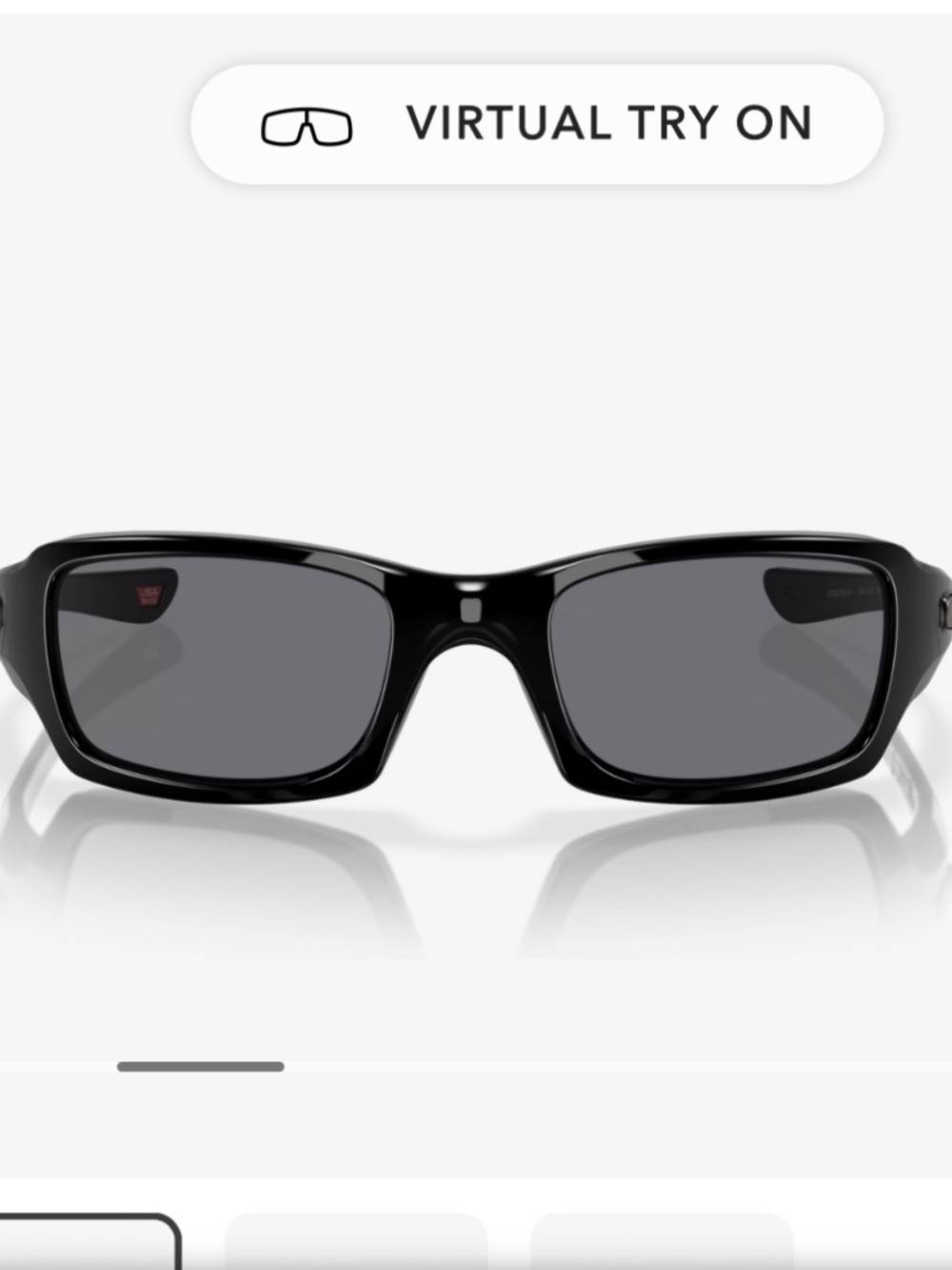 Oakley Glossy Black Rectangular Men's Sunglasses
